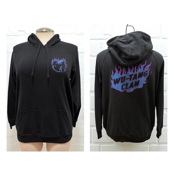 Torrid 1 (1X 14/16) WU TANG Flame Logo Cozy Pullover Fleece Hoodie Sweatshirt - Picture 1 of 3
